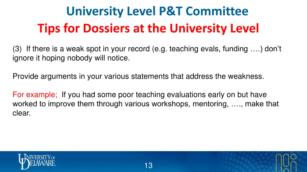 university level p t committee tips for dossiers 2