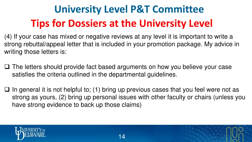 university level p t committee tips for dossiers 3