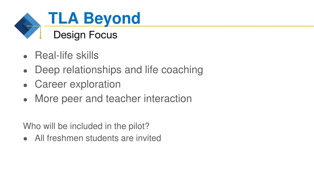 tla beyond design focus