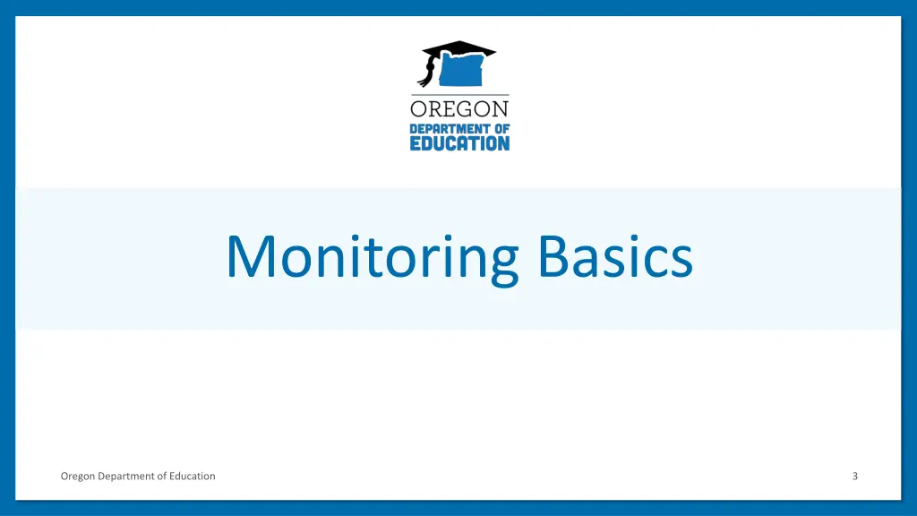 monitoring basics