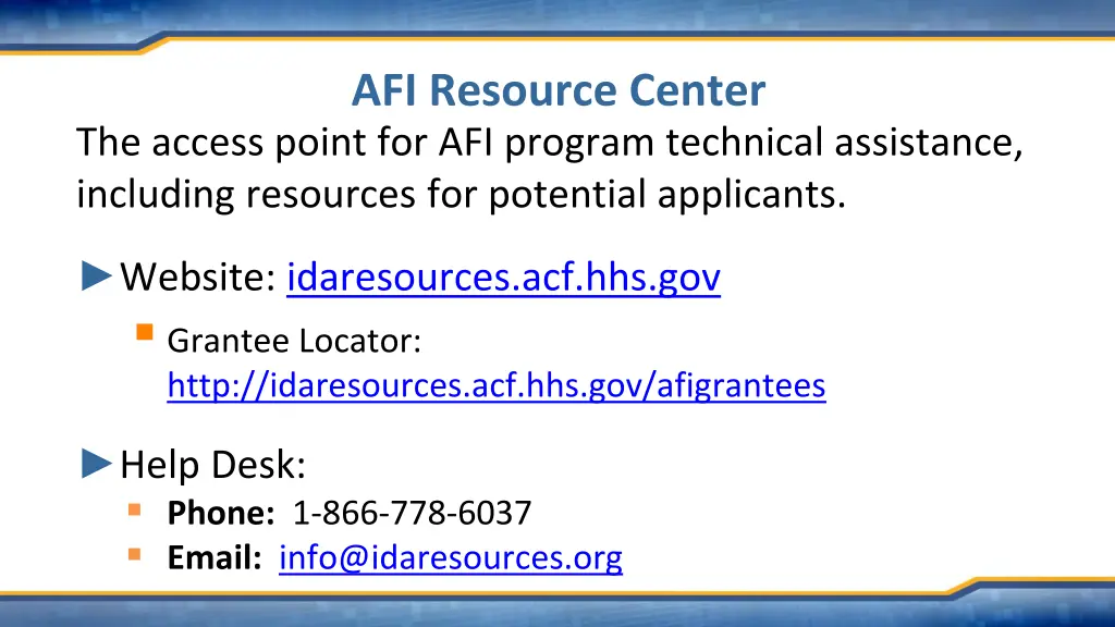 afi resource center