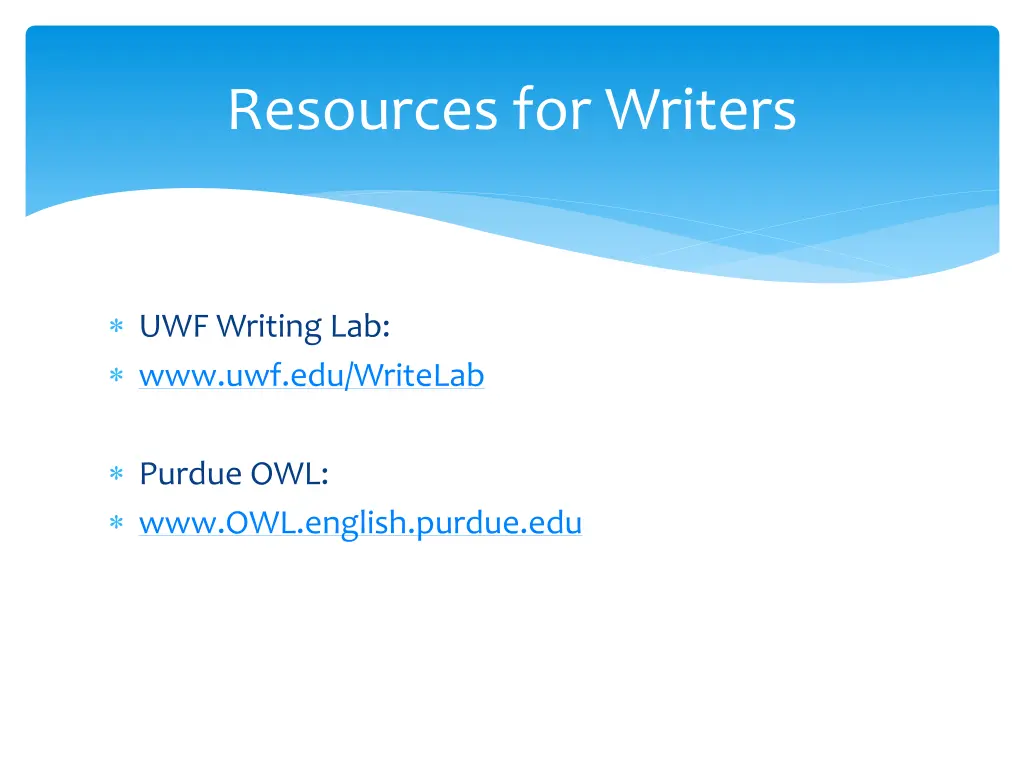 resources for writers