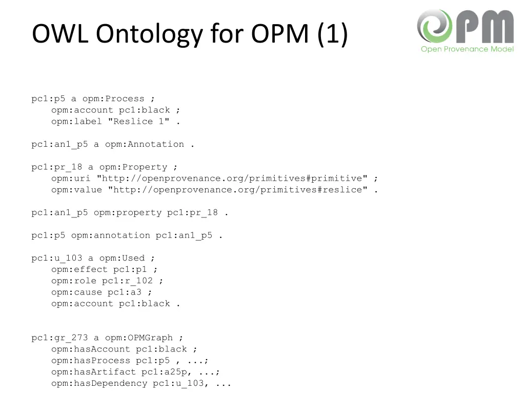 owl ontology for opm 1 3