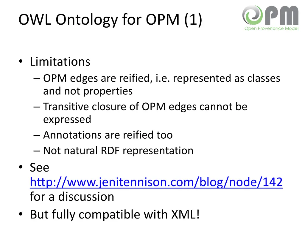 owl ontology for opm 1 4