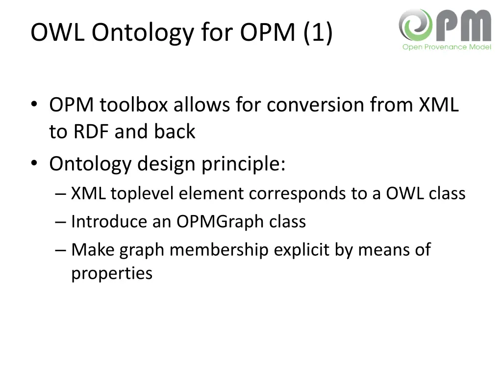 owl ontology for opm 1