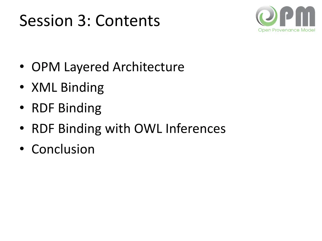 session 3 contents