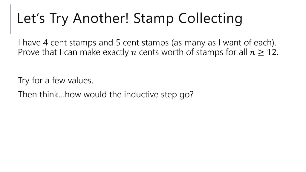 let s try another stamp collecting