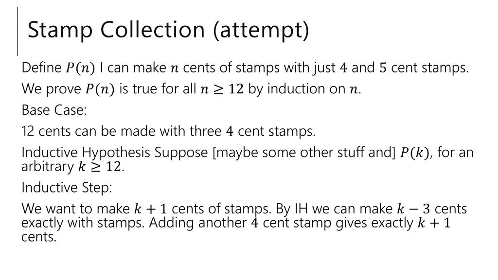 stamp collection attempt