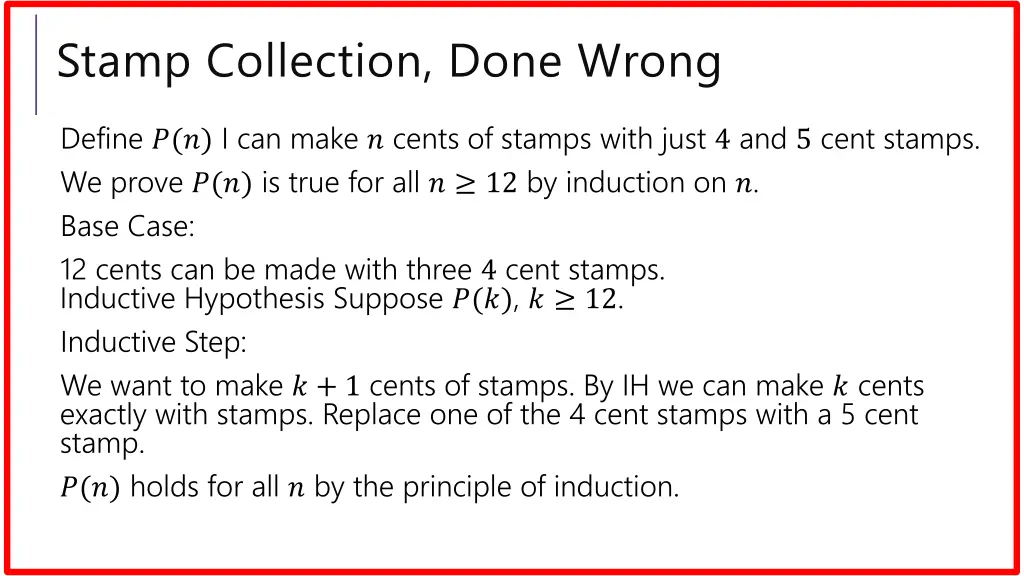 stamp collection done wrong