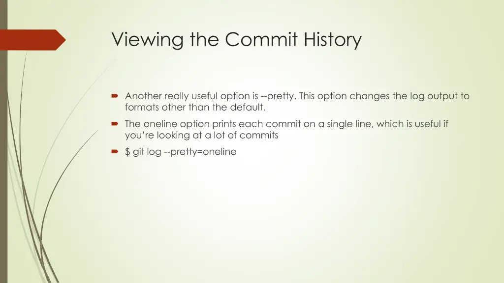 viewing the commit history 3