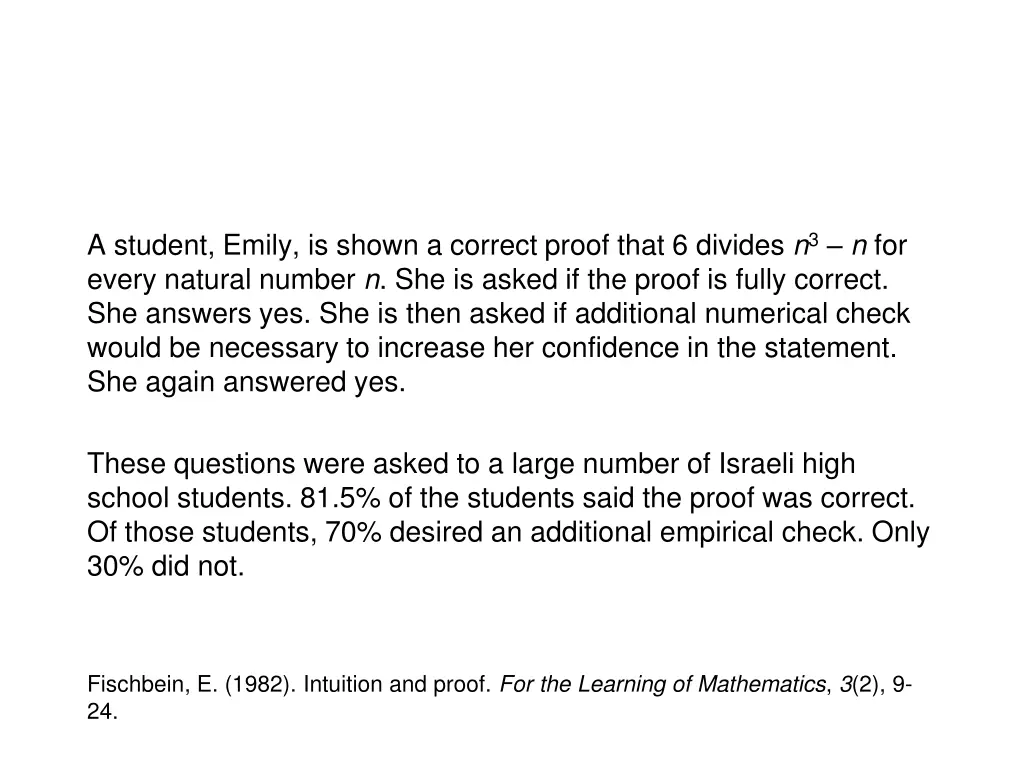 a student emily is shown a correct proof that 2