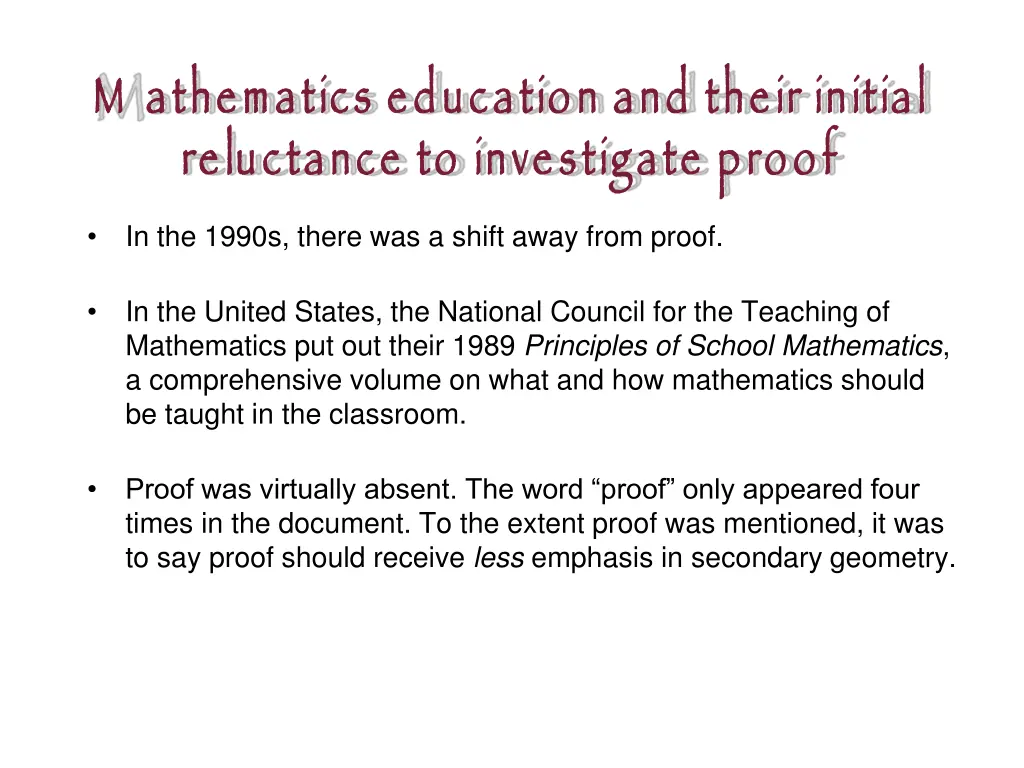 m athematics education and their initial 1