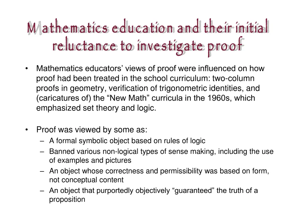 m athematics education and their initial 2