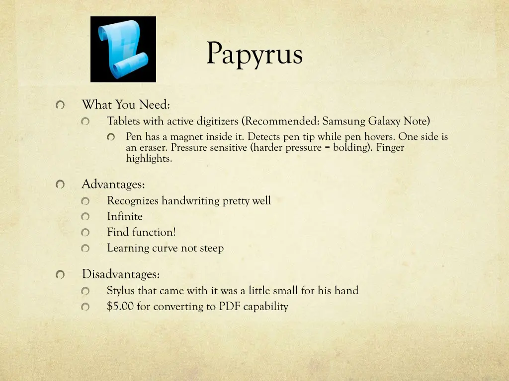 papyrus