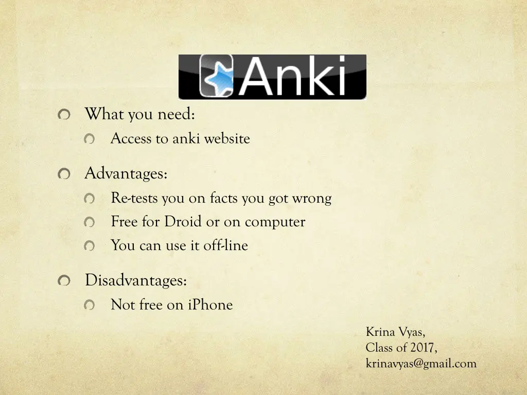 what you need access to anki website