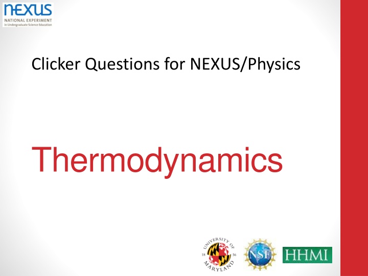 clicker questions for nexus physics