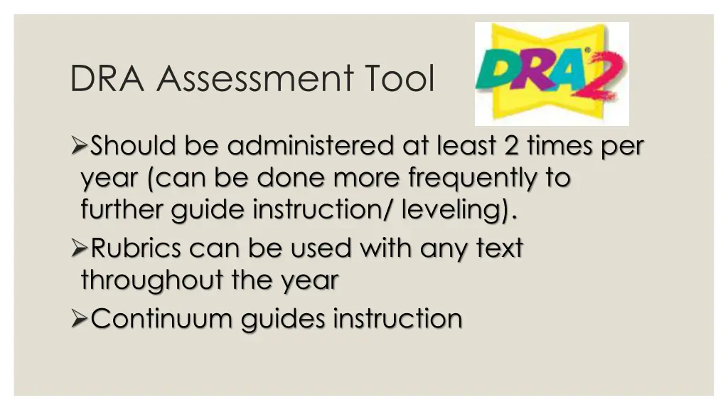 dra assessment tool