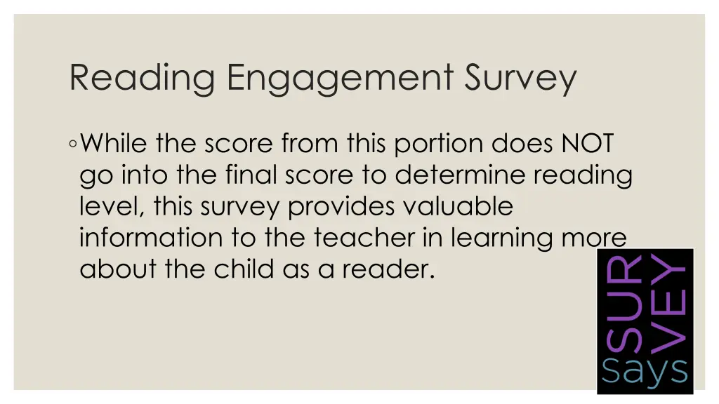 reading engagement survey