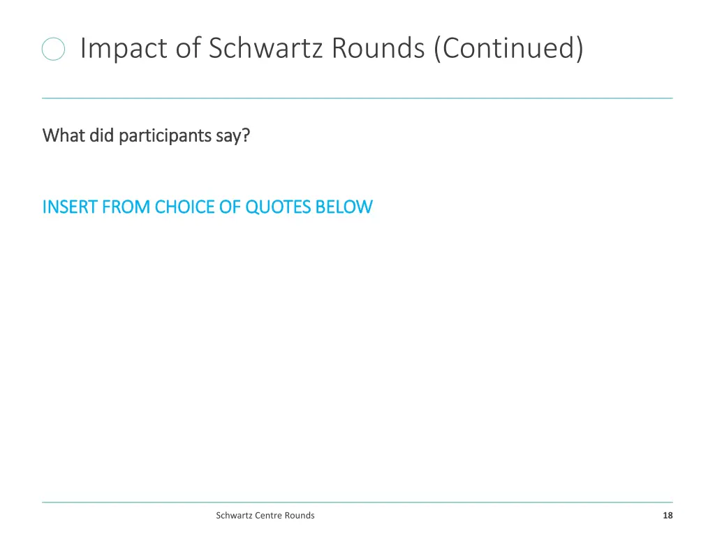 impact of schwartz rounds continued