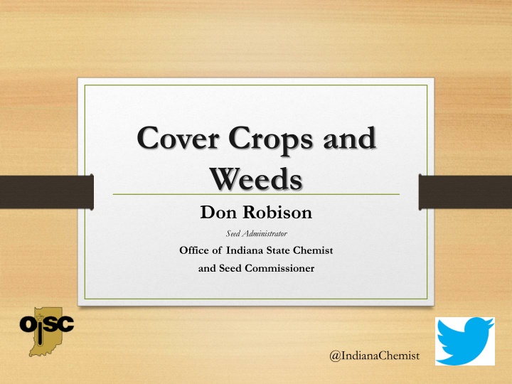 cover crops and weeds don robison