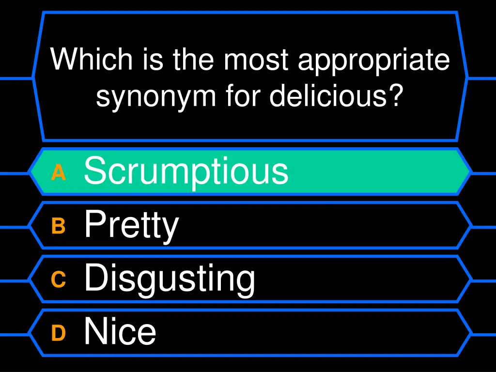 which is the most appropriate synonym 1