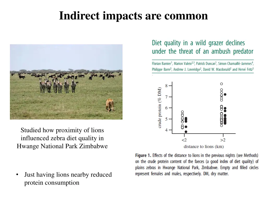 indirect impacts are common