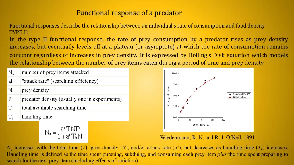 functional response of a predator 1