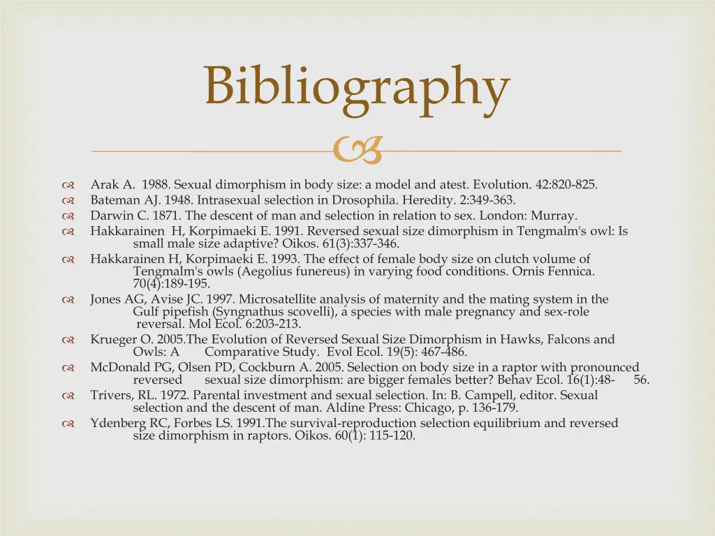 bibliography