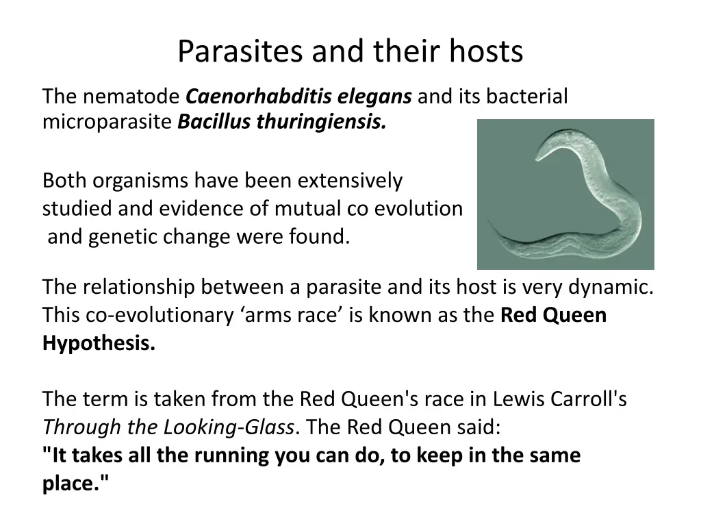 parasites and their hosts 1