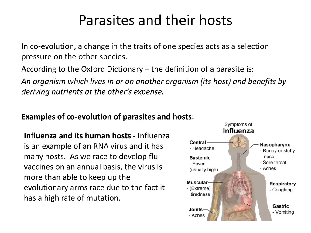 parasites and their hosts