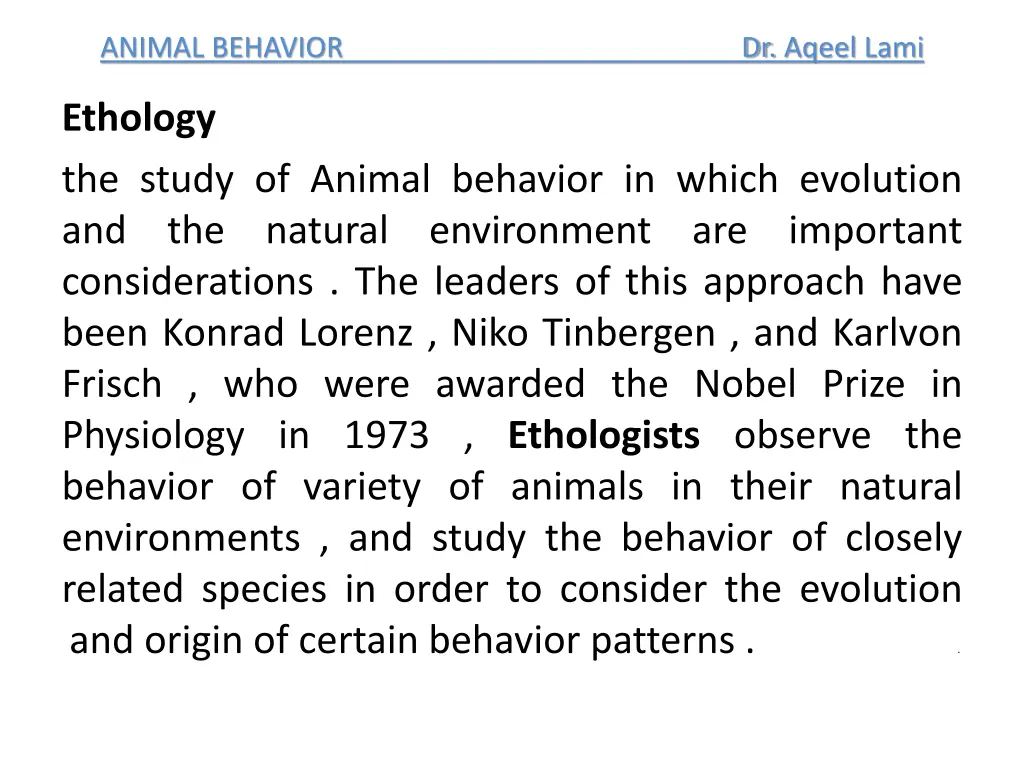 animal behavior dr aqeel lami 1