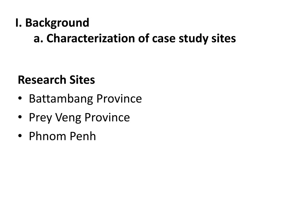 i background a characterization of case study