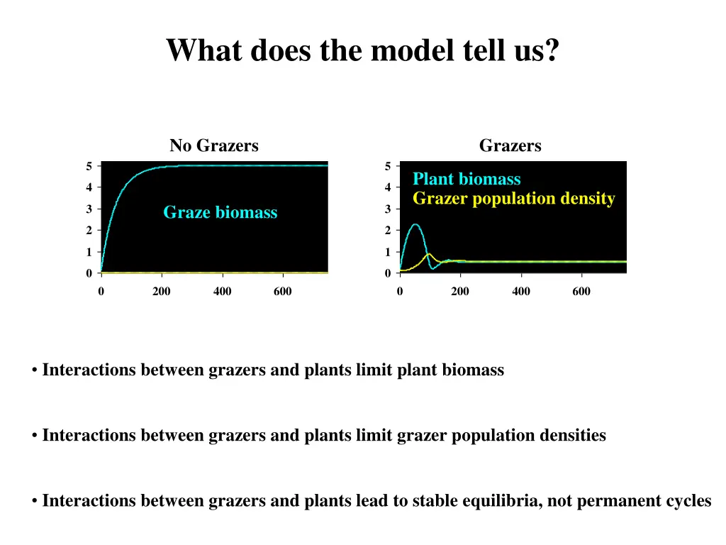 what does the model tell us