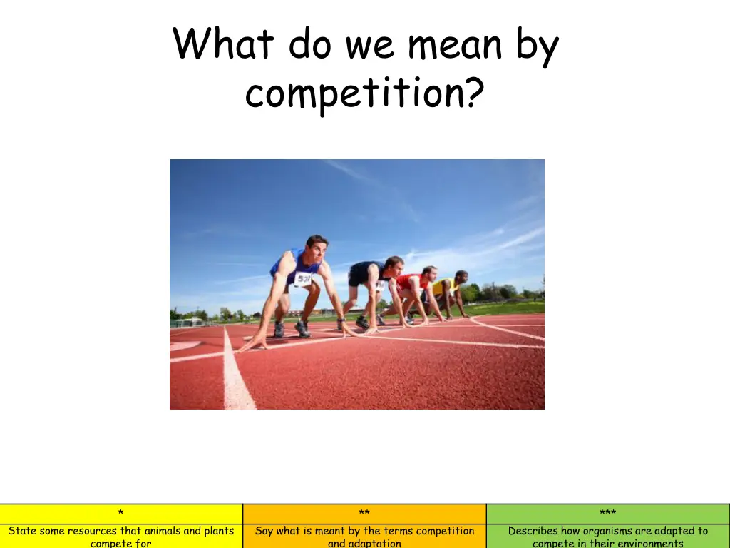 what do we mean by competition