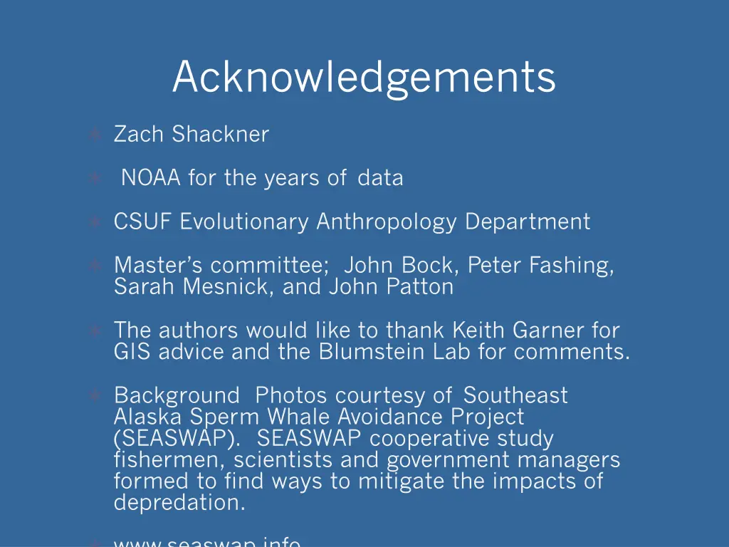 acknowledgements