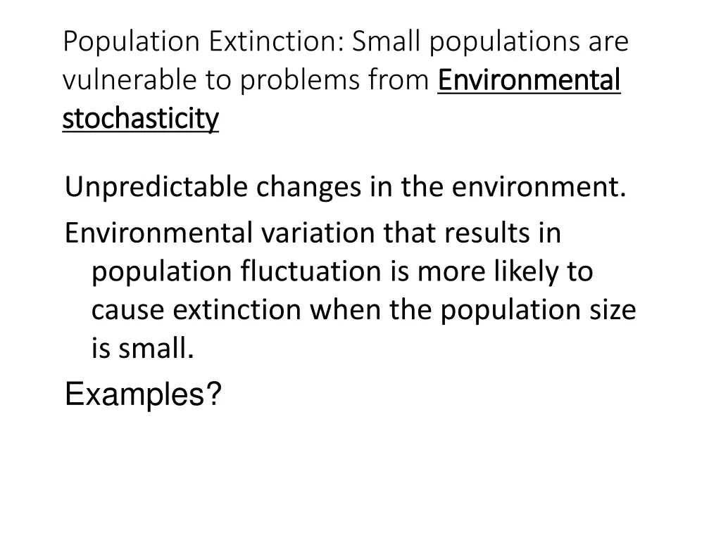 population extinction small populations 1