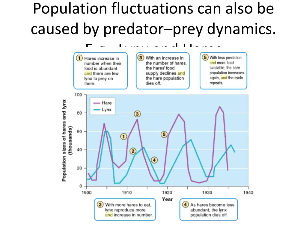 population fluctuations can also be caused