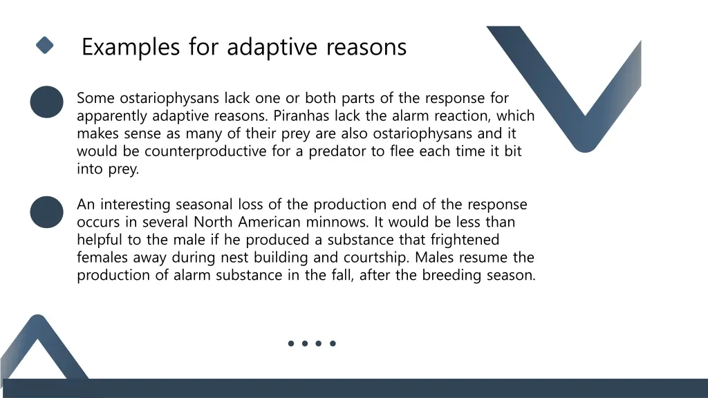 examples for adaptive reasons