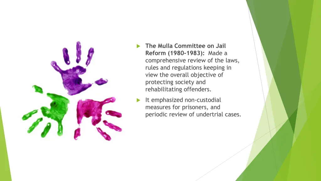 the mulla committee on jail reform 1980 1983 made