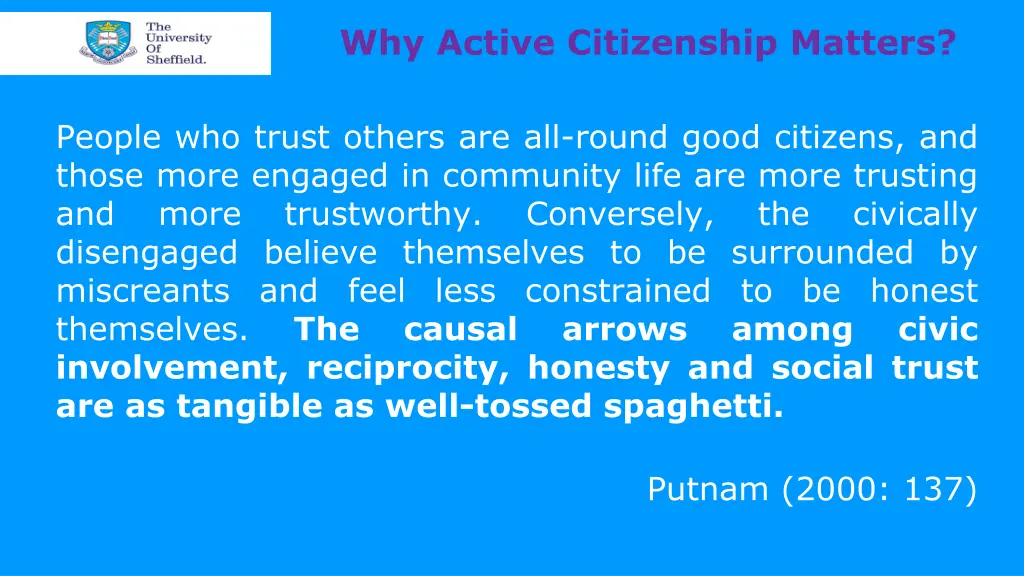 why active citizenship matters