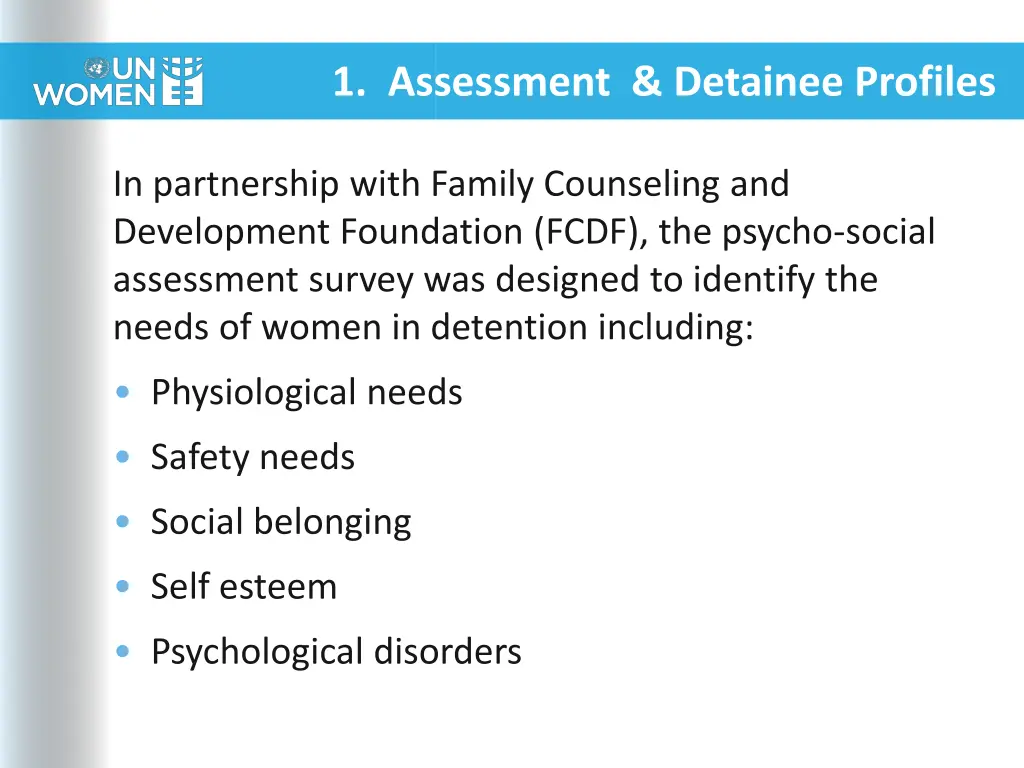 1 assessment detainee profiles