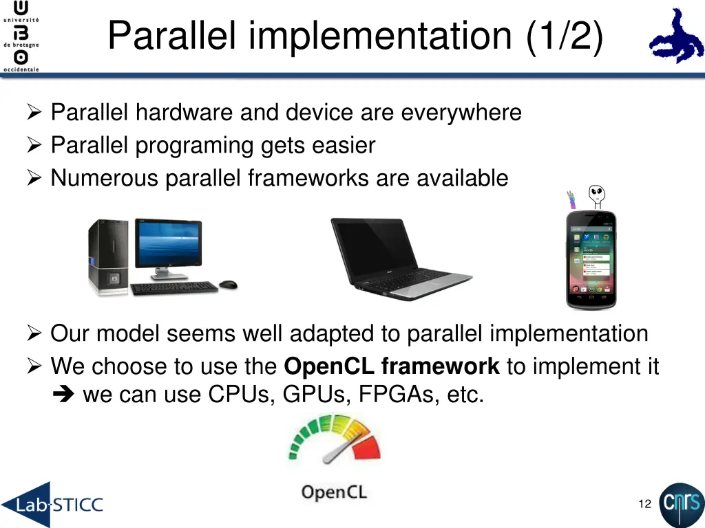 parallel implementation 1 2