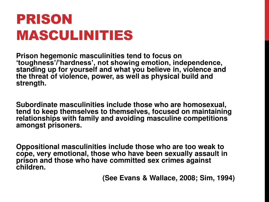 prison masculinities