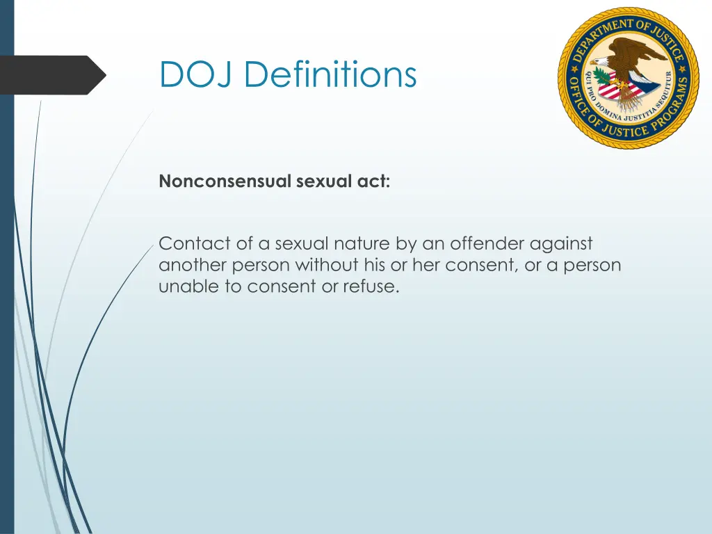 doj definitions 1