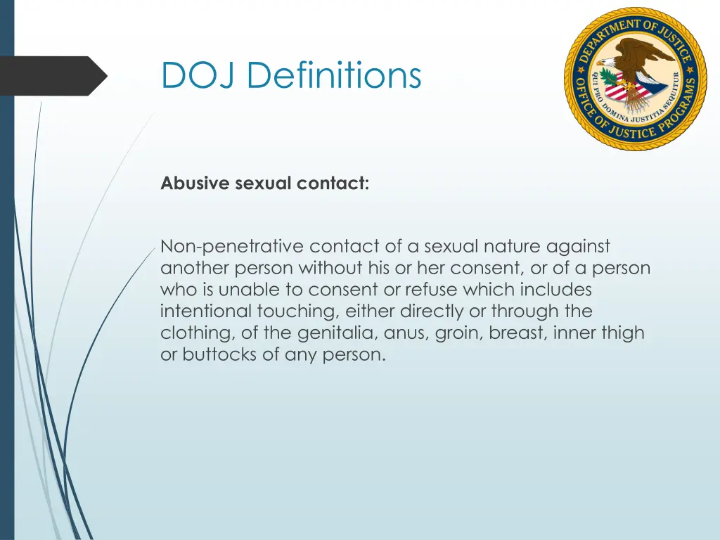 doj definitions 2