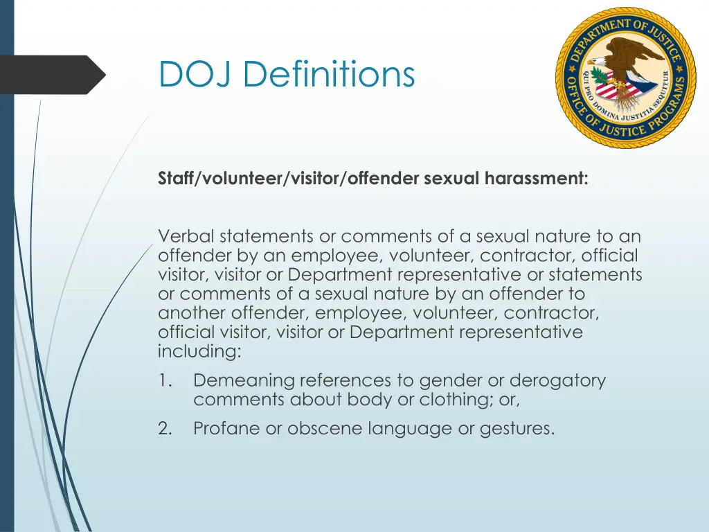 doj definitions 3