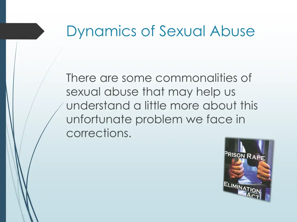 dynamics of sexual abuse