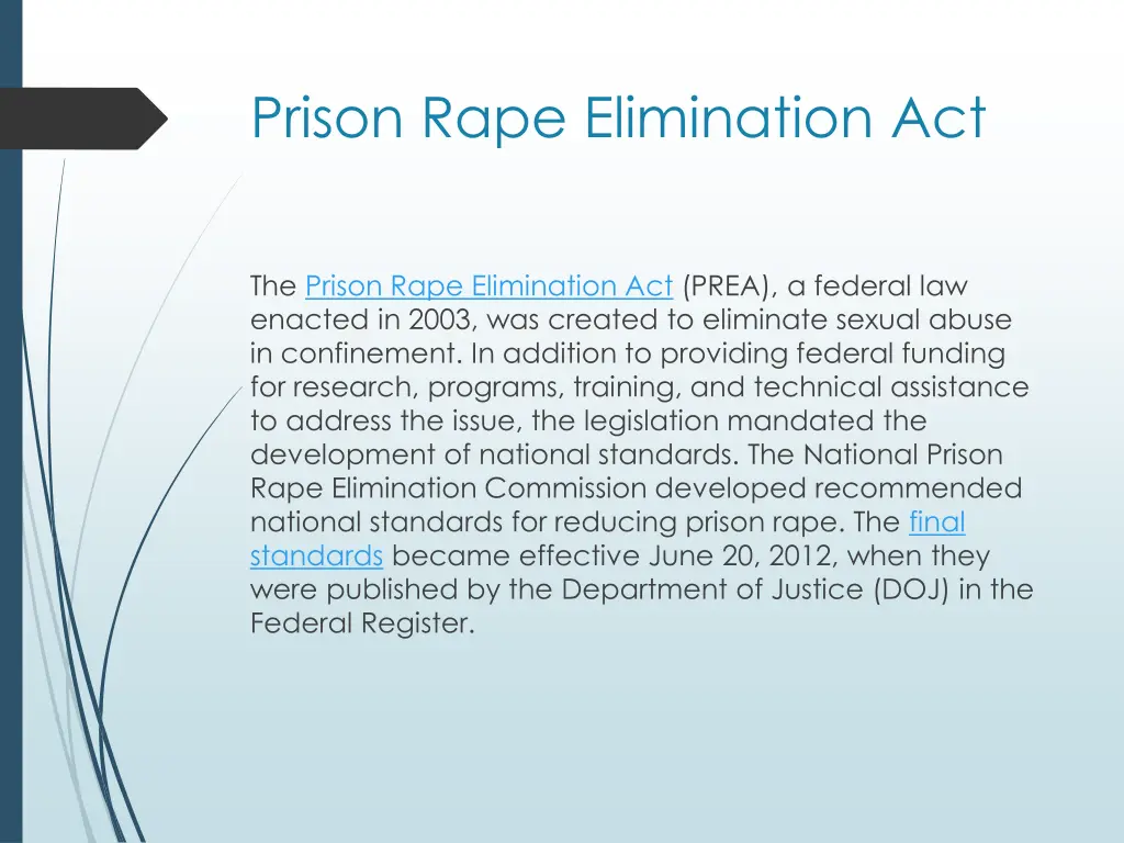 prison rape elimination act 1