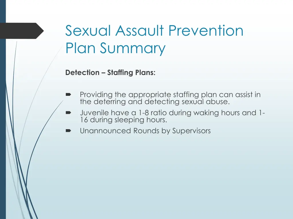 sexual assault prevention plan summary 3