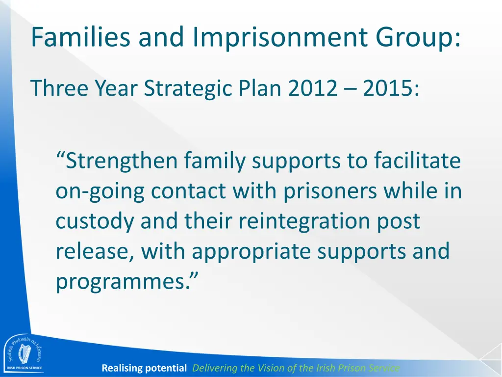 families and imprisonment group